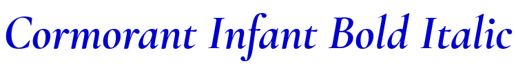 Cormorant Infant Bold Italic 字体